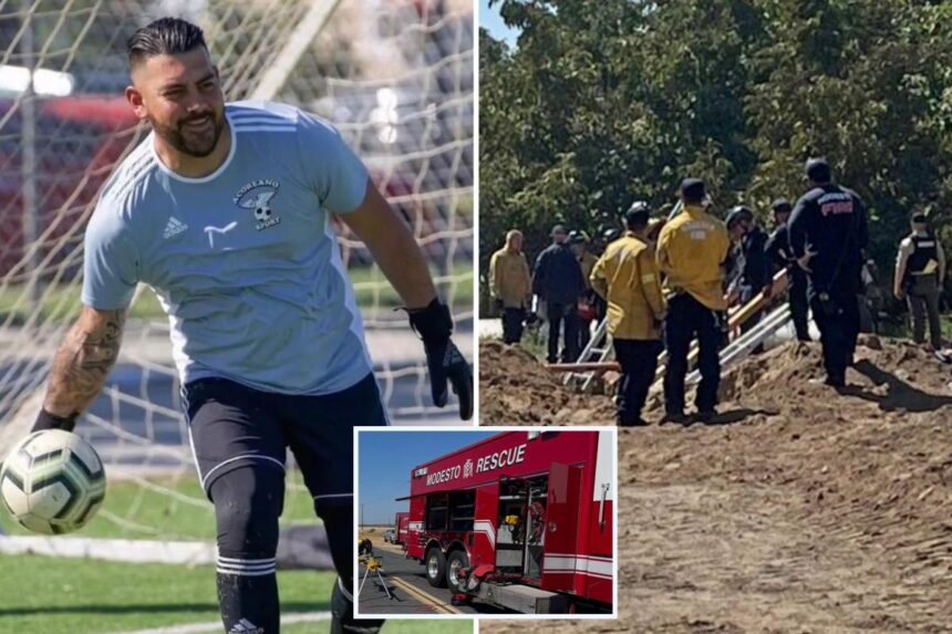 Soccer star identified as worker killed in horror California trench collapse