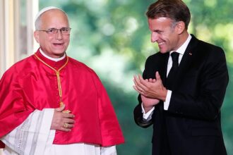 Macron, Pope Leo XIV offer clashing views in first meeting in France