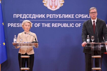 Von der Leyen ‘horrified’ by Mladić funeral, holds off Serbia action