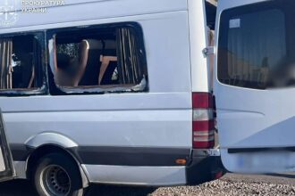 Five killed in Russian drone strike on bus in southern Ukraine