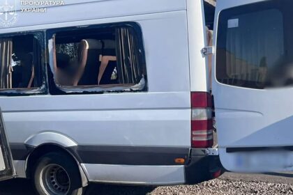 Five killed in Russian drone strike on bus in southern Ukraine