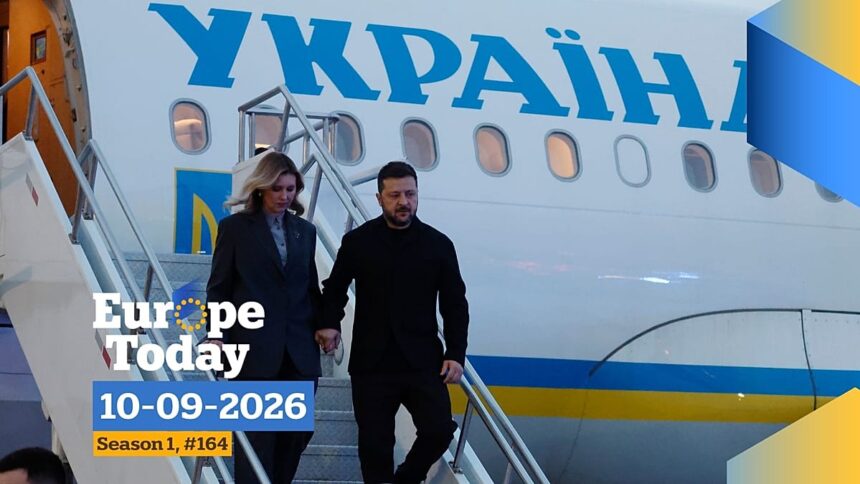 Drone nearly hits Zelensky’s plane as Riga debates Russia threat