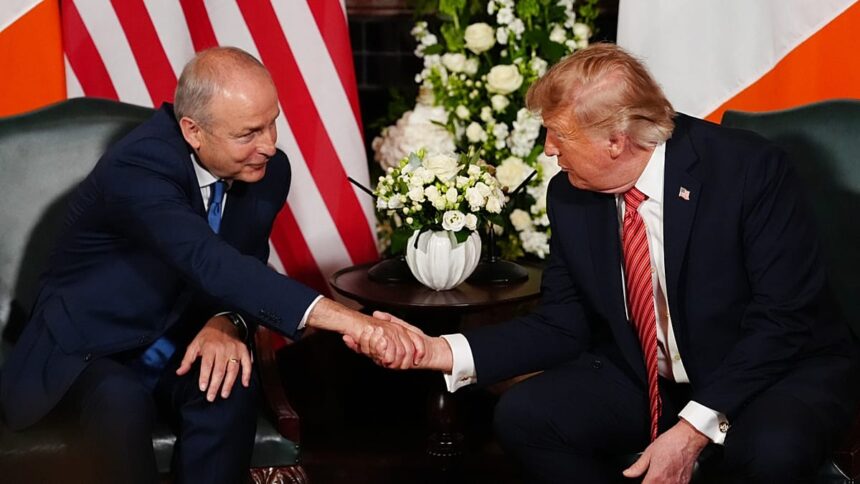 Trump hopes for ‘reunified’ Ireland, hits out at Europe on Iran war