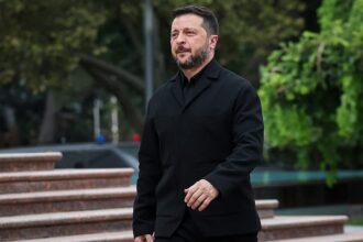 Zelenskyy’s plane ‘almost hit’ by drone en route to Oslo