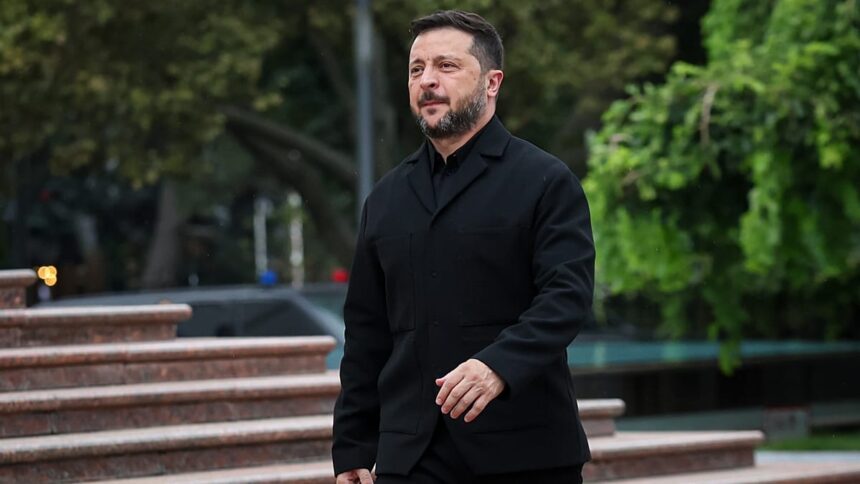 Zelenskyy’s plane ‘almost hit’ by drone en route to Oslo
