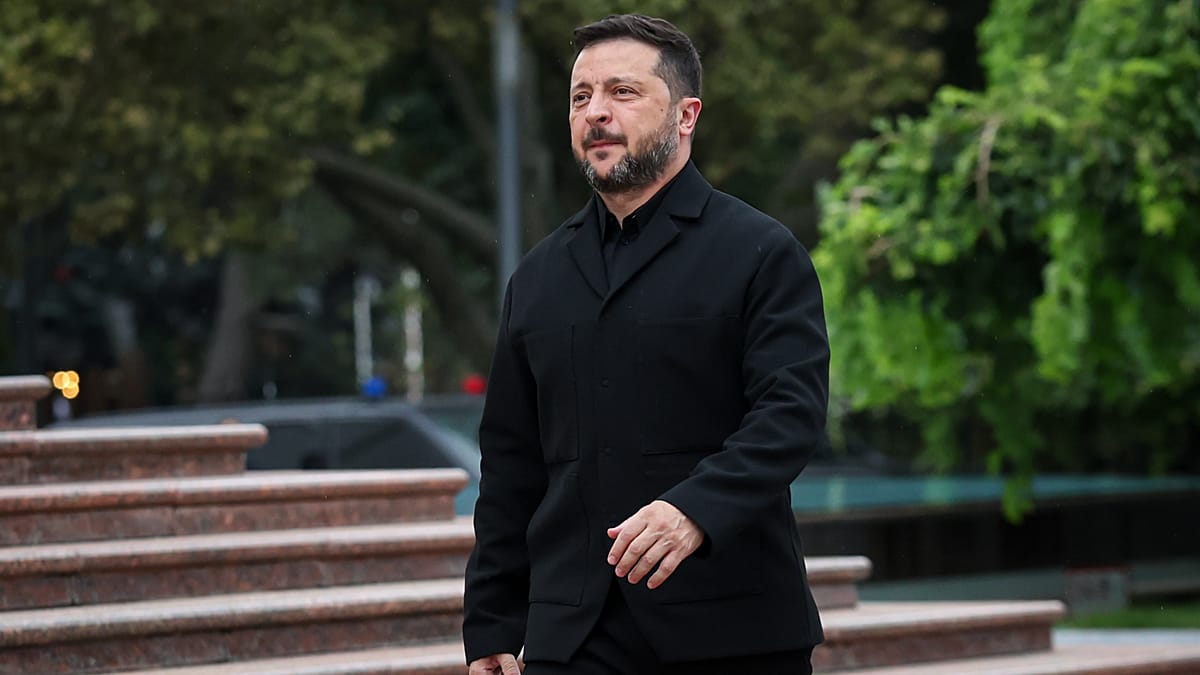 Zelenskyy’s plane ‘almost hit’ by drone en route to Oslo