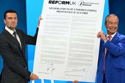 Bardella signs pact with Nigel Farage to stop small boat crossings