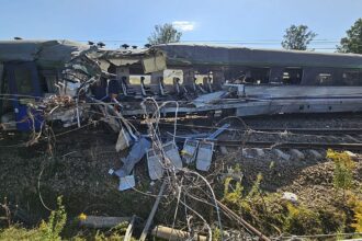 One dead, several injured after train hits truck and derails in Poland