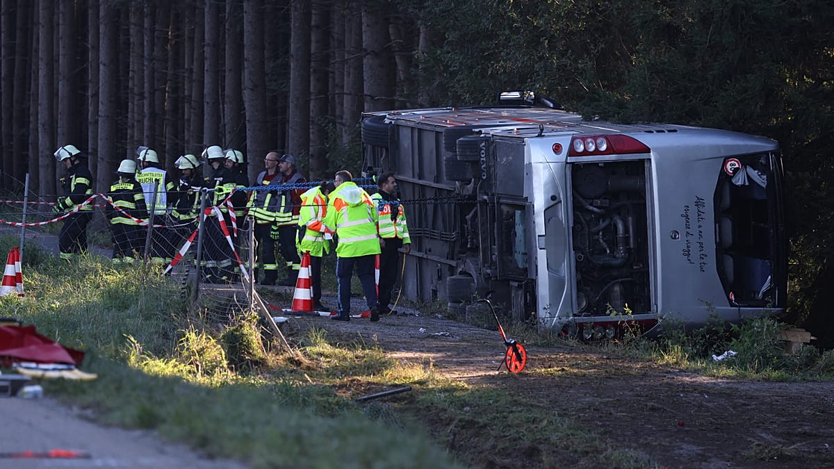 Two people have died in a bus crash which was heading to Oktoberfest