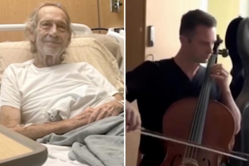 Heartwarming moment doctor plays cello for Army veteran before he has both legs amputated