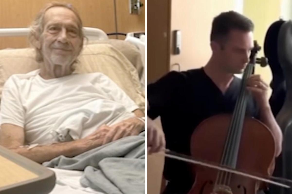 Heartwarming moment doctor plays cello for Army veteran before he has both legs amputated