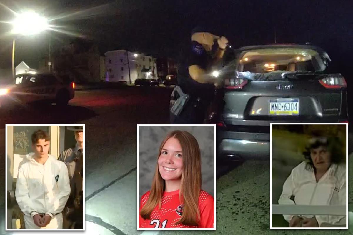 Police release video of finding murdered Pennsylvania college student in back of car
