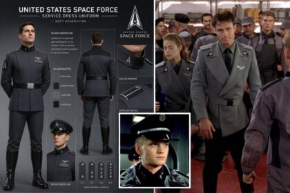 Trump reveals new Space Force uniforms inspired by ‘Starship Troopers’