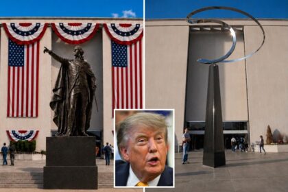 Trump demands Smithsonian replace ‘strange modernist’ sculpture that ‘inspires no one’ with 30-foot-tall ‘Washington Colossus’ 