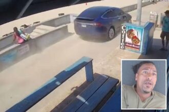 Tesla speeds down Pacific Beach boardwalk wiping out woman — before Meta glasses-wearing hero springs into action
