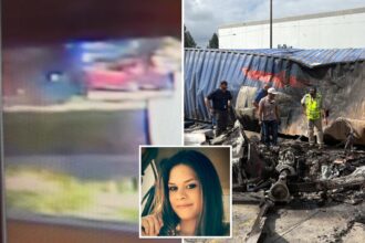 Moment SUV smashes into LA Metro bus triggering chain reaction that saw NBC helicopter disaster