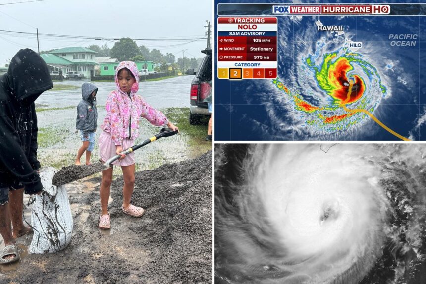 Strengthening Hurricane Nolo expected to bring ‘catastrophic and life-threatening flash flooding’ to Hawaiian Islands