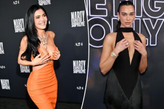 Gen Z celebs can’t stop serving the viral ‘boob rest’ pose