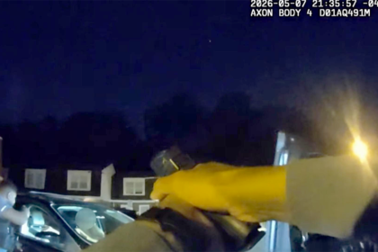 WATCH: Maryland carjacking suspect plows toward cops as they open fire