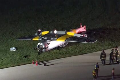 Pilot rescued after World War II-era plane crashes at Pennsylvania airport