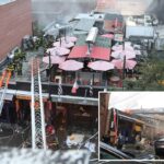 Massive fire rips through NYC restaurants, injuring 6 firefighters
