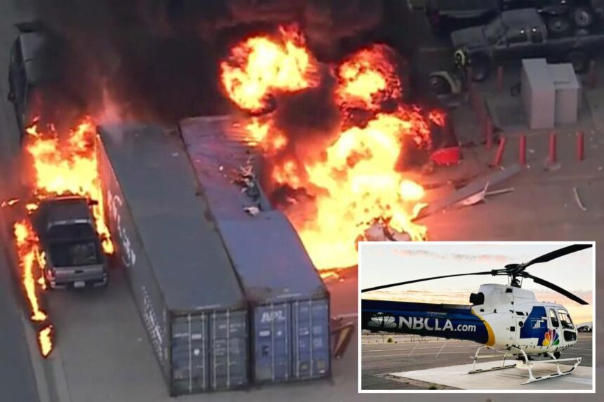 Aviation giant that built NBC helicopter breaks its silence after horrific LA fireball crash