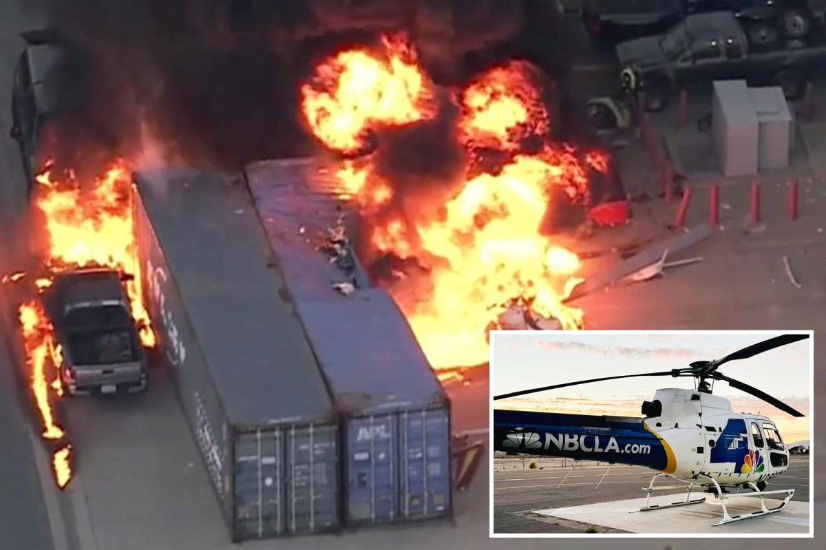 Aviation giant that built NBC helicopter breaks its silence after horrific LA fireball crash