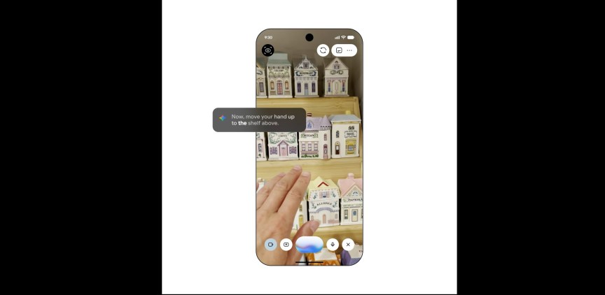 Guided Vision helps someone pinpoint which spice is oregano on a shelf.