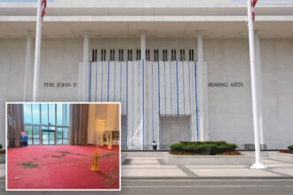 Chunk of Kennedy Center’s ceiling collapses after vicious storm plowed through nation’s capital overnight