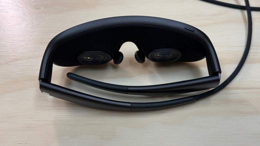 Meta VR Glasses folded up on a table