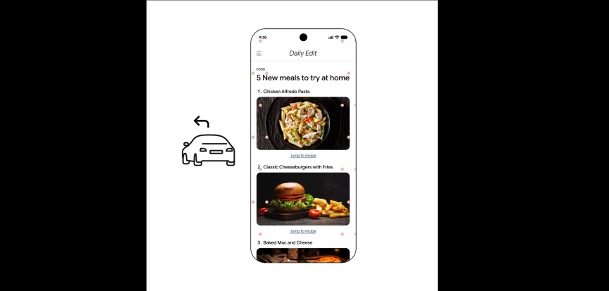 Motion Assist on Android displays moving dots on a phone's screen to counter the motion of a vehicle.