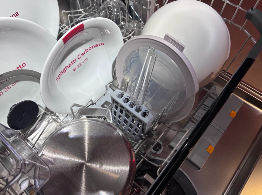 inside miele dishwasher