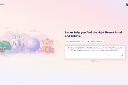 Walt Disney World Brings AI Into Its Booking Site