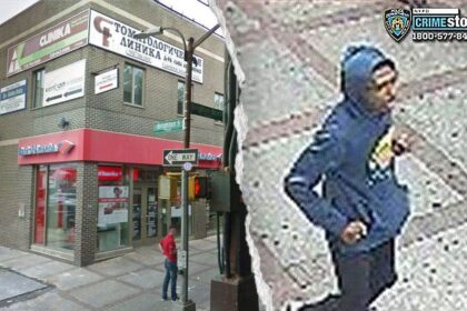 NYPD searches for suspect who threw furniture at 90-year-old woman on sidewalk
