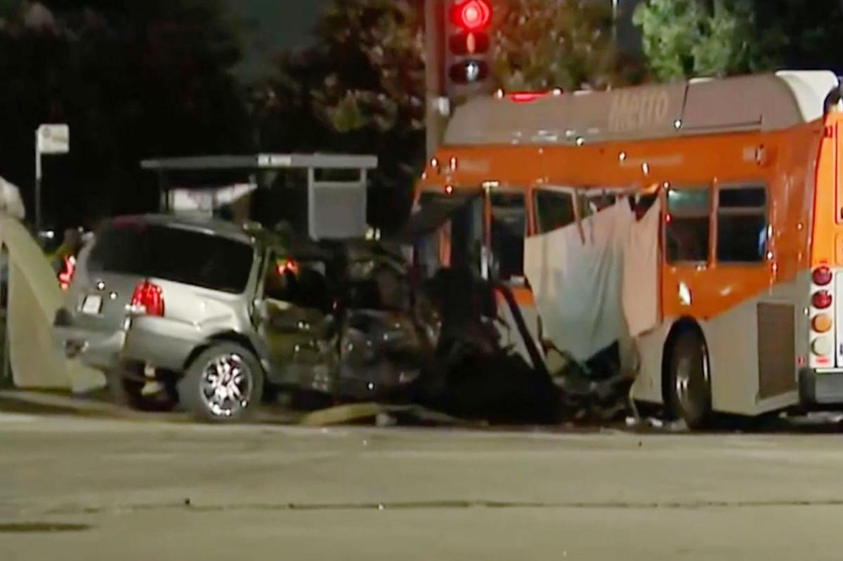 Driver who smashed into Metro bus before NBC helicopter crashed will be arrested on suspicion of murder