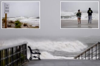 Long Island swimmer vanishes in ocean off Fire Island during deadly nor’easter as officials launch search