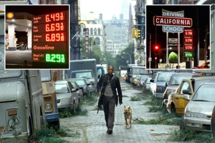 California gas prices set for all-time record only seen in apocalyptic horror movie
