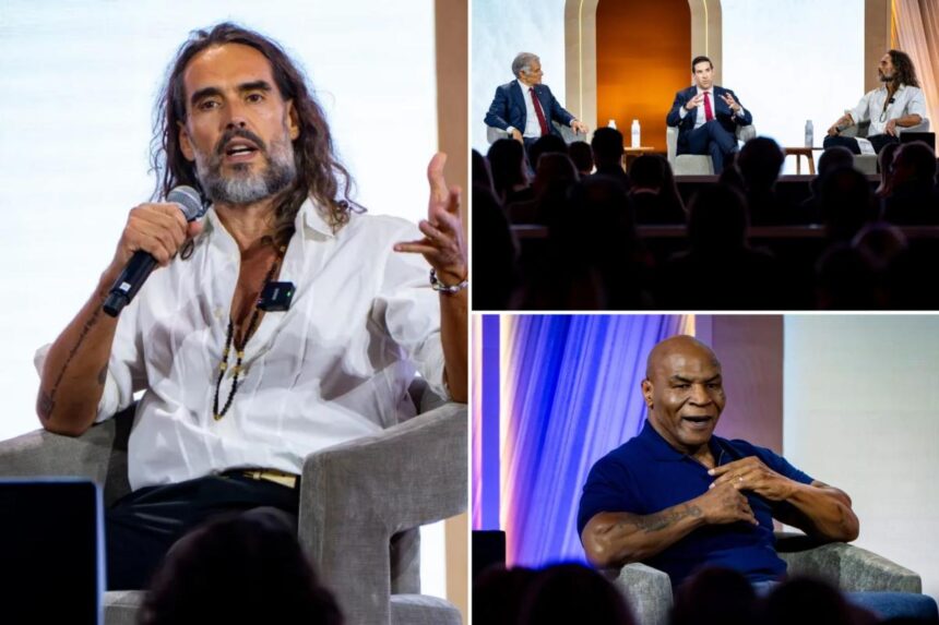 Accused rapist Russell Brand stars in MAHA summit, cracks joke about unwanted touching to Dr. Oz