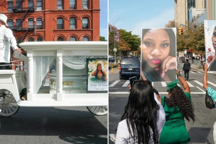 Mourners flood funeral held for tragic NYC mom beaten to death in front of 7-year-old daughter: I’m very devastated