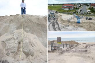 Nor’easter leaves Rockaway Beach looking like steep cliffs of Ireland: ‘Almost totally gone’