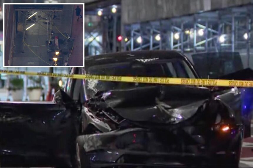 One killed after out-of-control Tesla smashes into NYC scaffolding