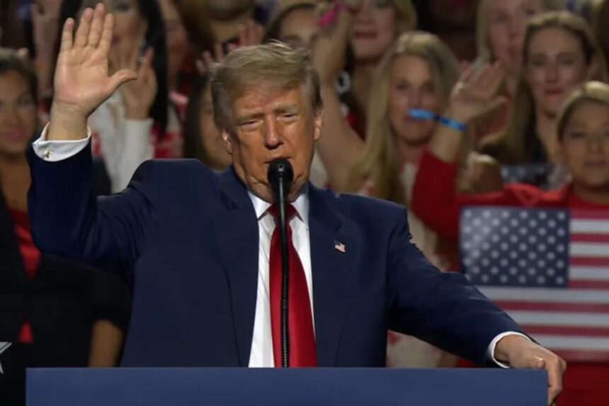 Trump leads GOP midterm convention attendees in pledge to vote, warns them ‘you go to hell’ if they don’t